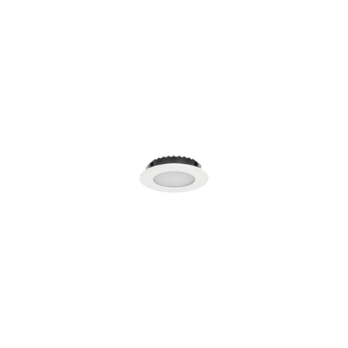 Halcyon Fixed Round Recessed Cabinet Light 3W 3K 12V AC/DC White - Driver Sold Separately