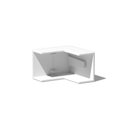 AussieDuct Trunking Mini 16x10mm External Angle White