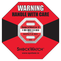 Shockwatch 229-9758 Shock Label 2 6.35mm x 42.93mm 10 Pack (50000K/10PK)