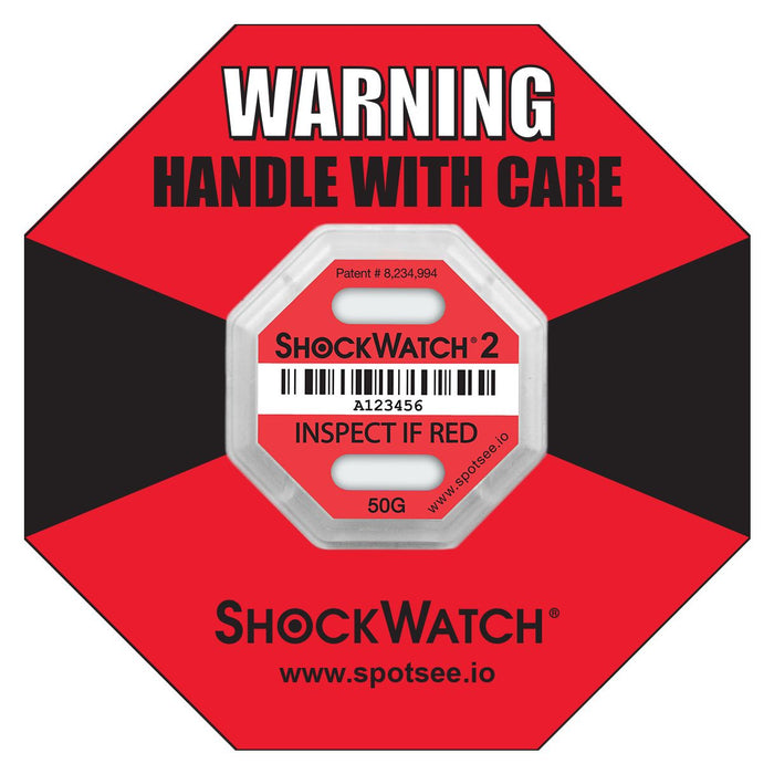 Shockwatch 229-9758 Shock Label 2 6.35mm x 42.93mm 10 Pack (50000K/10PK)
