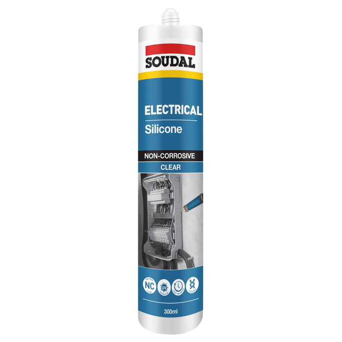 Soudal Electrical Silicone Sealant 300ml Clear