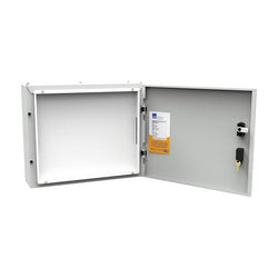 NHP MOD6+ One Panelboard Accessory Module 432mm with Blank Escutcheon Light Grey