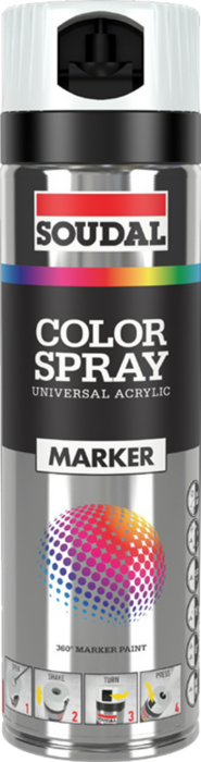 Soudal Color Marker Spray White 500ml