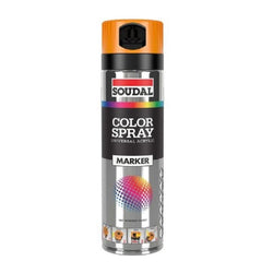 Soudal Color Marker Spray Fluro Orange 500m