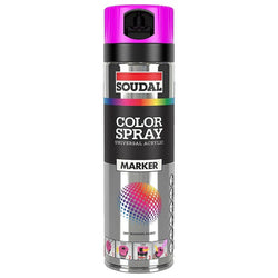 Soudal Color Marker Spray Fluro Fuxia (Pink) 500ml