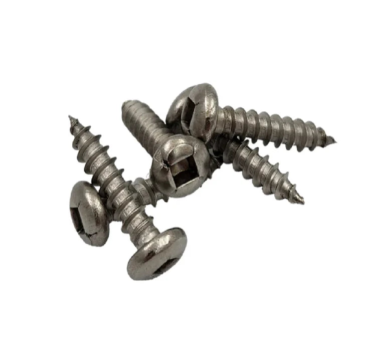 Black Smiths Screw Self Tapping 8Gx38mm Panhead Square Stainless (Jar50)