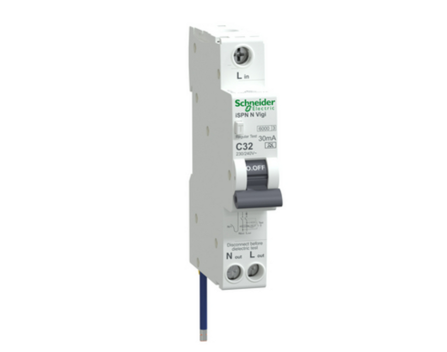 ACTI9 A9 iSPN N RCBO 1P+N C 32A 30mA A 6000A