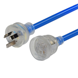 Dynamix Extension Lead 25m 15A 3core 1.5mm Extra Heavy Duty Blue