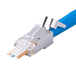 Dynamix Cat6/6A STP External Ground Push Through Plug 50u 50 Jar