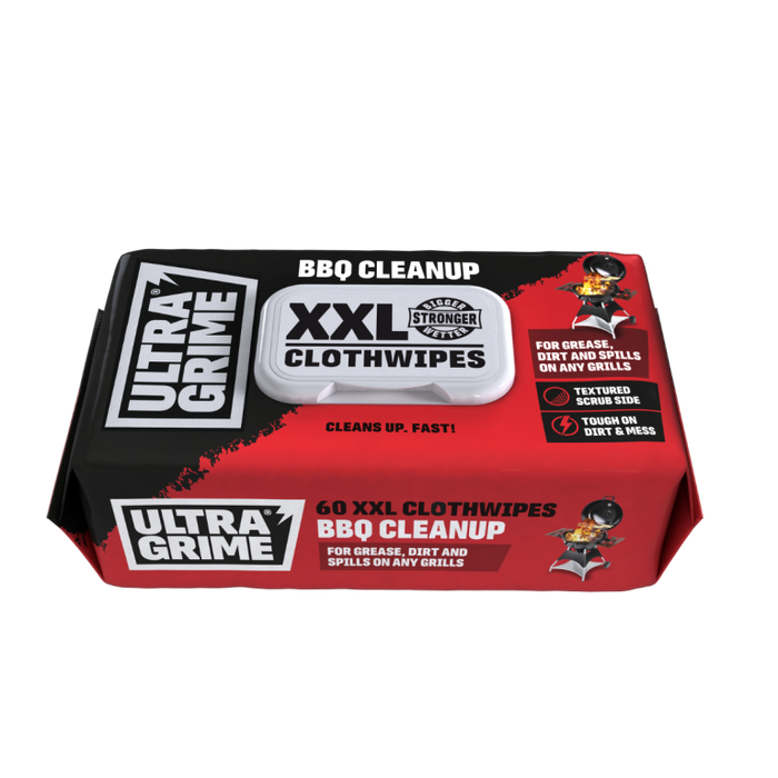 UltraGrime BBQ Cloth Wipes Pack 80