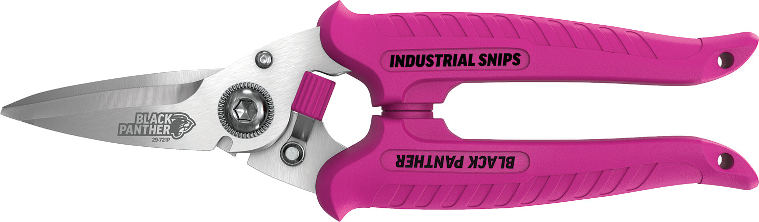 Sterling 185mm Pink Black Panther Industrial Snips
