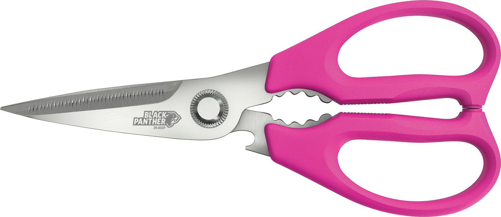 Sterling 205mm Pink Black Panther Multi-Purpose Kitchen Shears