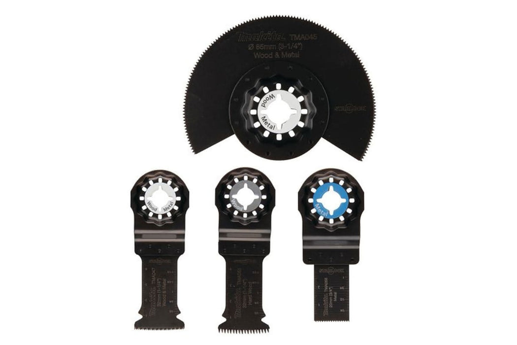 Makita Starlock Multi Tool Blade Plunge Cut Set 4pc (TMA045, TMA047, TMA053, TMA058)