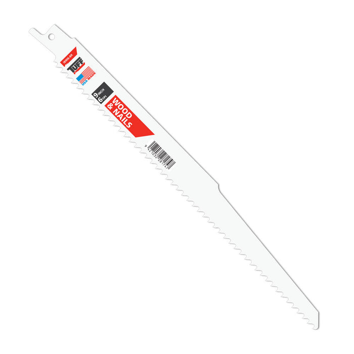 TUFF Reciprocating Blade Wood/Nails 9 inch x 6TPI