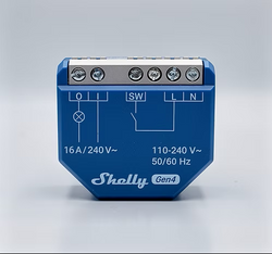 Shelly WiFi/Zigbee-Operated Smart Switch with Dry Contacts 1 Channel 16A