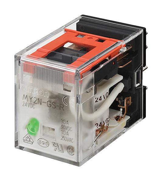 Omron Plug-in relay 2 pole DPDT 10amp with LED and Mechanical indication