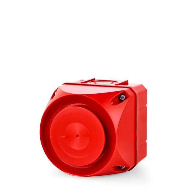 Auer Signal ASS-T Series Multi-Tone 32 Tone Alarm Sounder 110-240VAC Red Housing