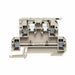 Weidmuller Terminal DIN Rail 20mm Fuse 6.3A & Through 4mm KDKS1/5DB Beige
