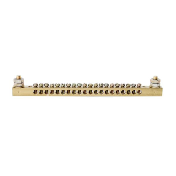 Teubel Busbar 63A 20 Way 2 Stud 6mm Pitch