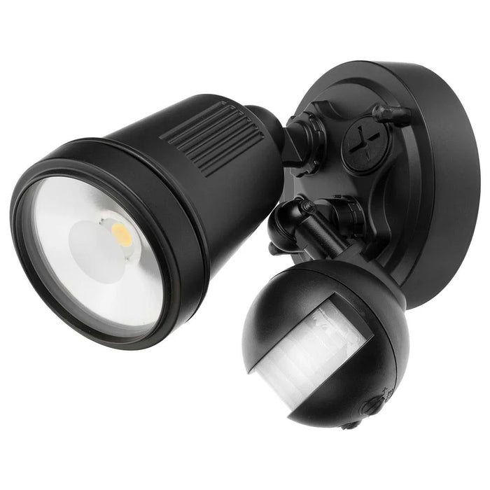BRILLIANT HUNTER-III 1 LIGHT LED FLOODLIGHT WITH SENSOR - BLACK
