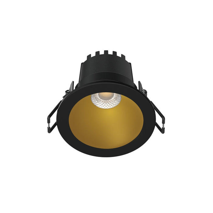 Glight Fire Rated Led Downlight 10W IC-F IP65 Tri-Colour Dim Black Trim And Gold Reflector