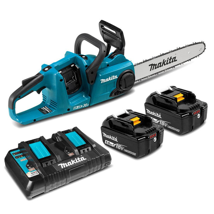 Makita 18Vx2 LXT BL CHAINSAW 5ah kit