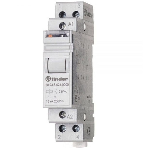 Finder Step Relay 2 Pole 24VDC 16A/4000VA — Scott Electrical