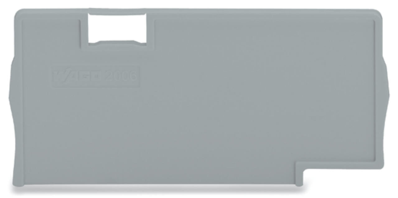 EngComp Wago Separator plate 2 mm thick oversized, gray