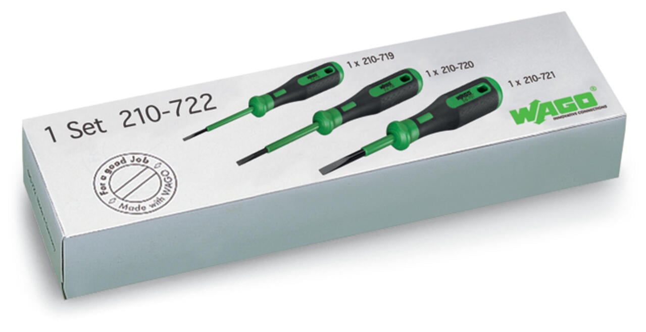 EngComp Wago Screwdriver set with 2.5mm. 3.5mm and 5.5mm heads