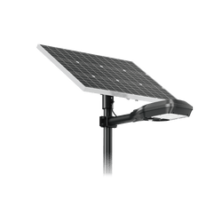 Glight Solar Street Light with Panel 20W 3000K IP66 Black - Mounting Accessories Included