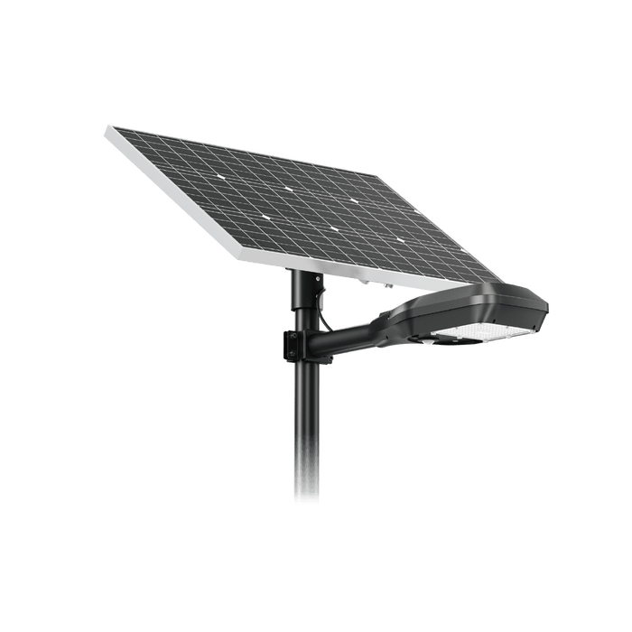 Glight Solar Street Light with Panel 20W 3000K IP66 Black - Mounting Accessories Included
