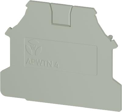 Wieland End Plate - Grey - APWTN - 2.5mm-4mm Screw Terminal