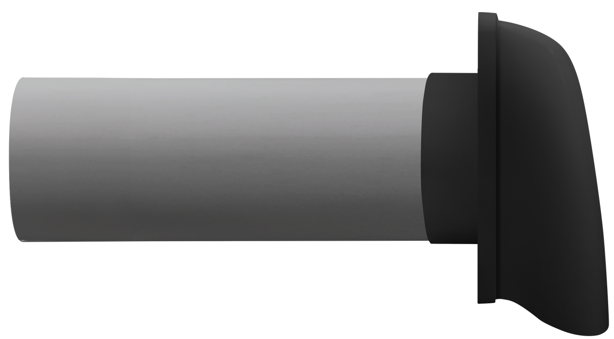 Manrose Chateau Rigid Through Wall Kit 150mm Black
