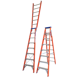 Indalex Ladder Dual Purpose Fibreglass Pro Series 2.4-4.4m