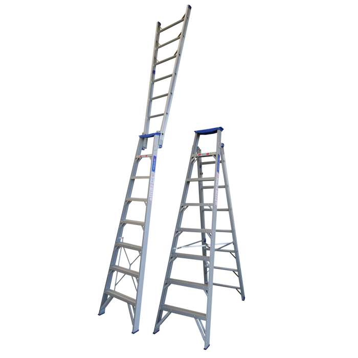 Indalex Ladder Dual Purpose Aluminium Pro Series 2.4-4.4m