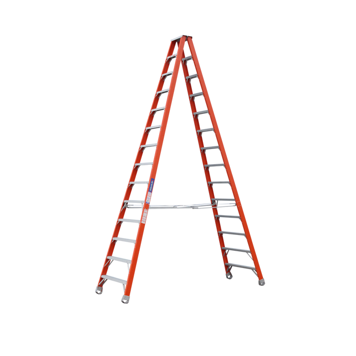 Indalex Ladder Step Doublesided Fibreglass Pro Series 4.3m