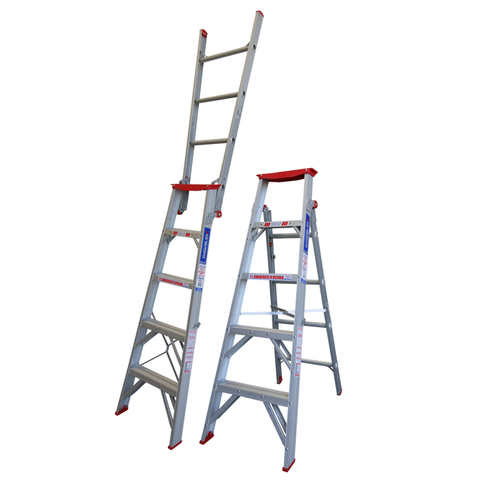 Indalex Ladder Dual Purpose Aluminium Tradesman 1.5-2.6m