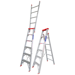 Indalex Ladder Dual Purpose Aluminium Tradesman 1.8-3.2m