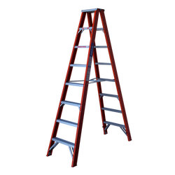 Indalex Ladder Step Doublesided Fibreglass Tradesman 2.4m
