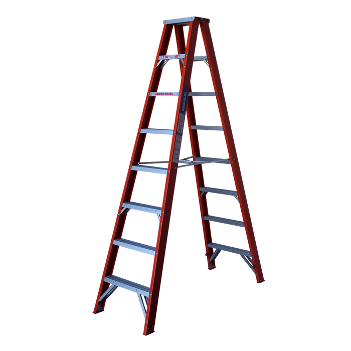 Indalex Ladder Step Doublesided Fibreglass Tradesman 2.4m