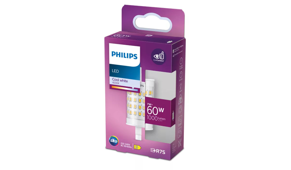 Philips 929003791461 LED Linear R7S 60W 78mm Cool White Non-Dimmable