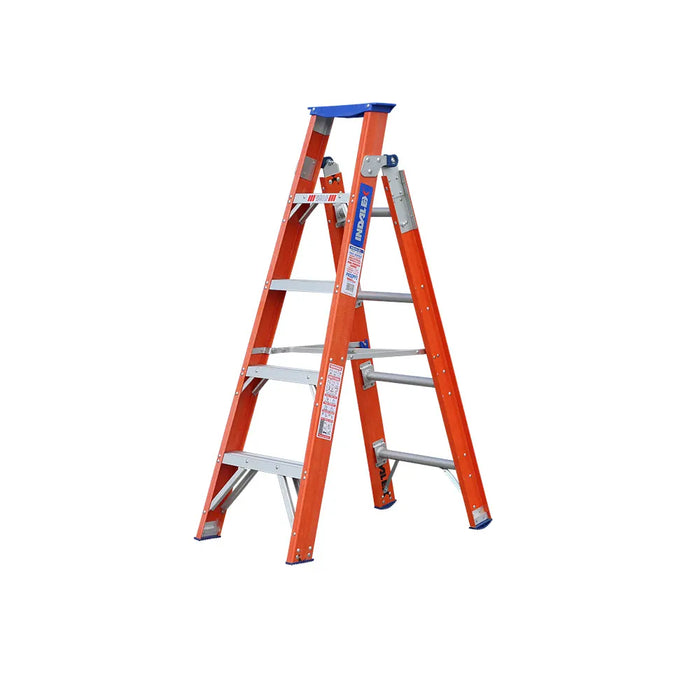 Indalex 1.5M-2.6M Industrial F'Glass 180KG Pro Series Dual Purpose Ladder