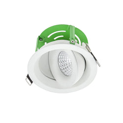 Halcyon LED Downlight Pirouette 8W 230VAC 3000K Round IP44 White