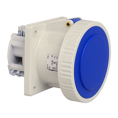 Walther-Werke CEEtyp 230V, 3 Pole, 125 Amp, Straight Panel Socket