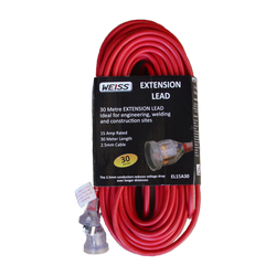 Weiss 2.5mm x 30m 15A extension lead