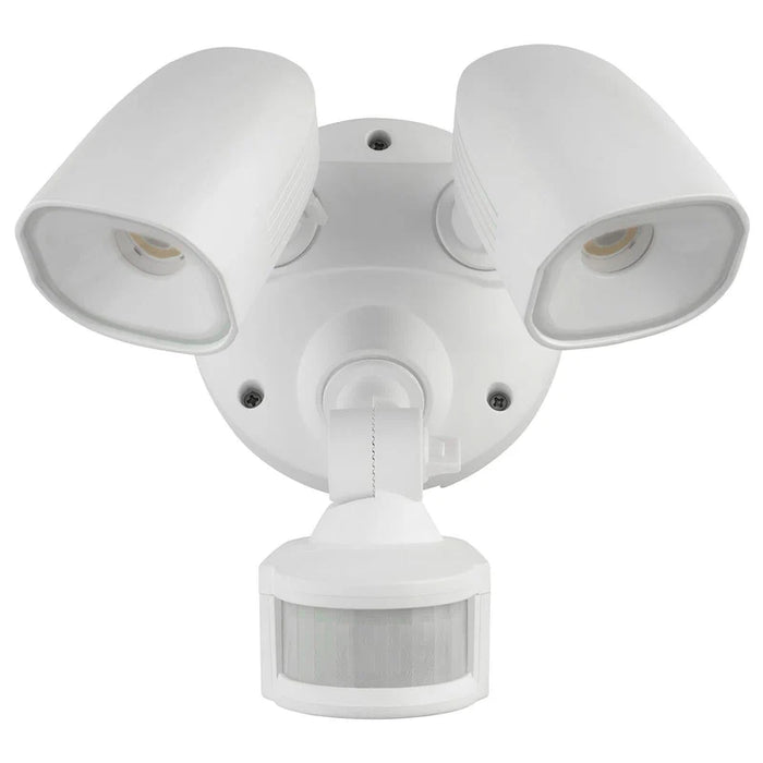 BRILLIANT SHIELDER 2X10W LED TWIN FLOODLIGHT WITH SENSOR WHITE