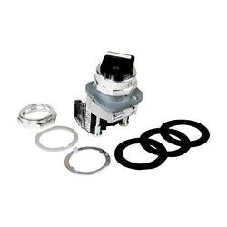 Allen Bradley SEL SW 30.5mm FS 2P N/ILL KNOB MAIN 1NO 1NC WHITE