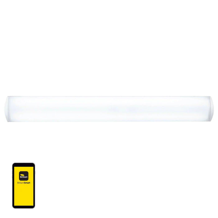 Brilliant Smart Saber BT Mesh 48W 1200mm Led Batten - White