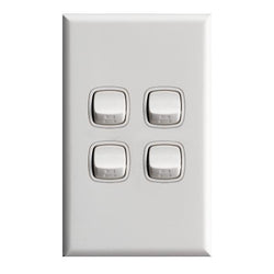 Legrand HPM Four gang 10A WE