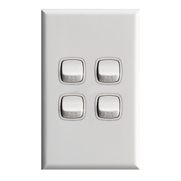 Legrand HPM Four gang 10A WE